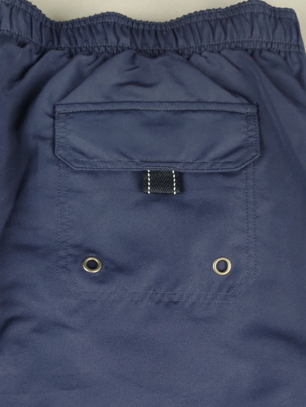 Lands' End Navy Swim Trunks .